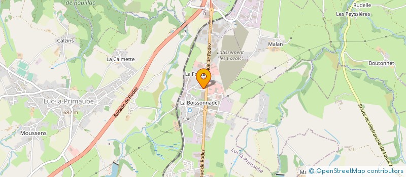 localisation de l'entreprise AM CARRELAGE à LUC-LA-PRIMAUBE