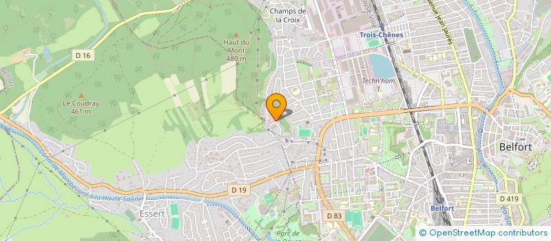 localisation de l'entreprise AM CHAUFFAGE  BELFORT