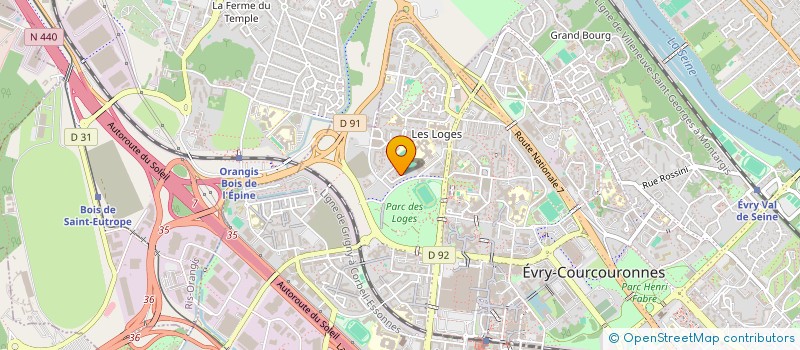 localisation de l'entreprise AM-CHR  EVRY-COURCOURONNES