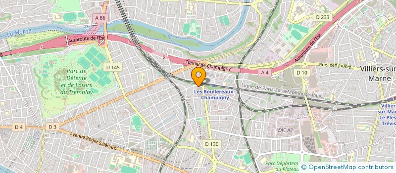 localisation de l'entreprise AM CITYCAR à CHAMPIGNY-SUR-MARNE