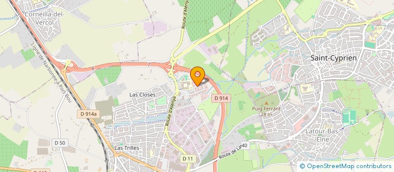 localisation de l'entreprise AM CLIMAT  ELNE