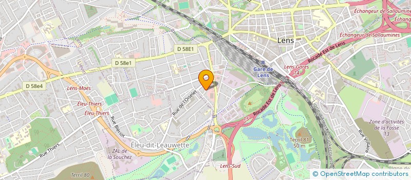localisation de l'entreprise AM CLIMATISATION à LENS