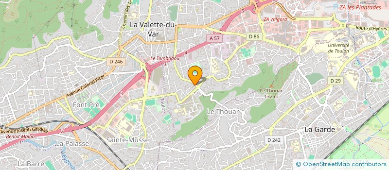 localisation de l'entreprise AM CLOTURE à LA VALETTE-DU-VAR