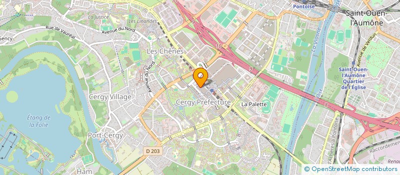 localisation de l'entreprise AM & CO  CERGY