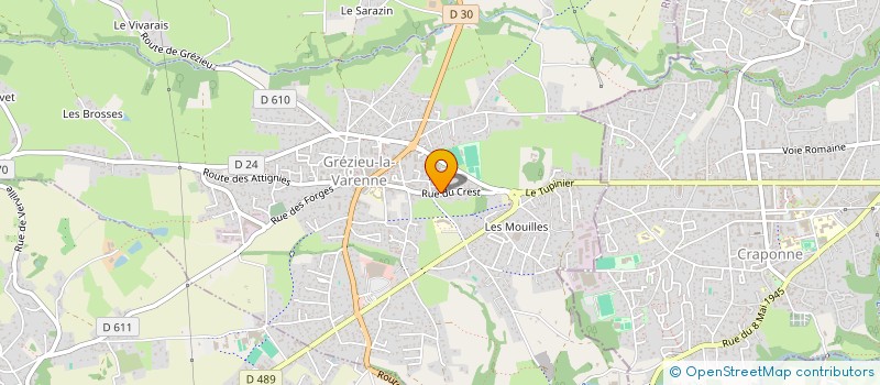 localisation de l'entreprise AM CONSEILS  GREZIEU-LA-VARENNE