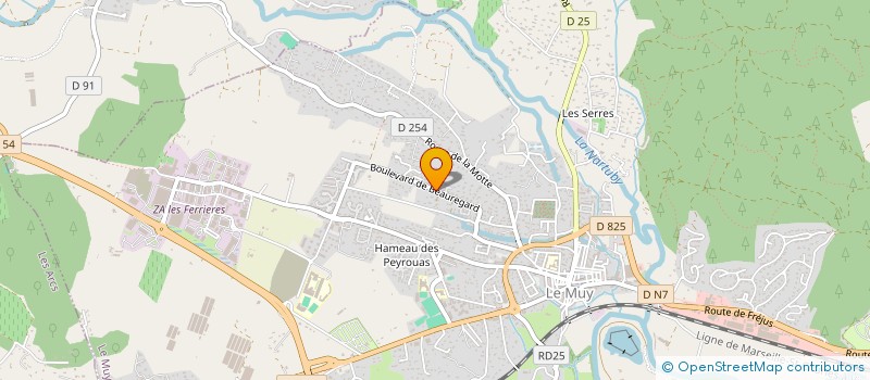 localisation de l'entreprise AM CONSEILS ET FINANCES  LE MUY