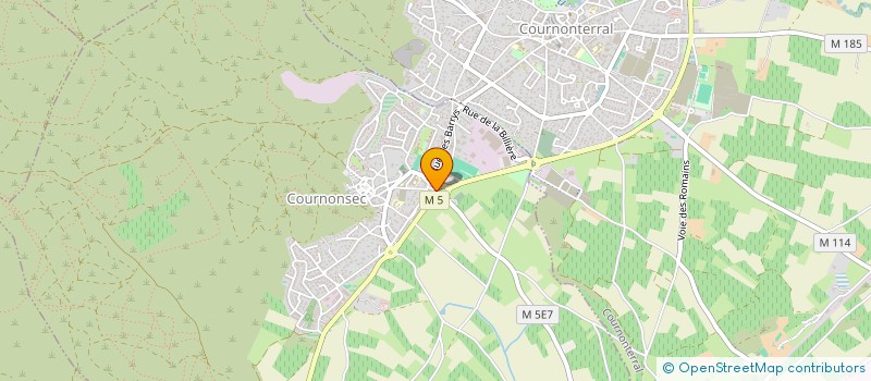 localisation de l'entreprise AM CONSTRUCTION  COURNONTERRAL