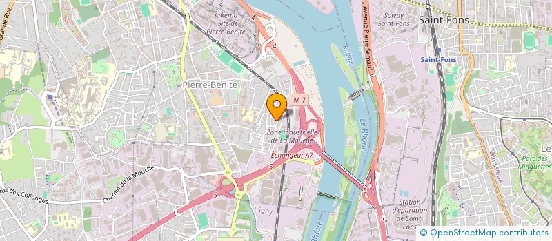 localisation de l'entreprise AM CONSTRUCTION  OULLINS-PIERRE-BENITE