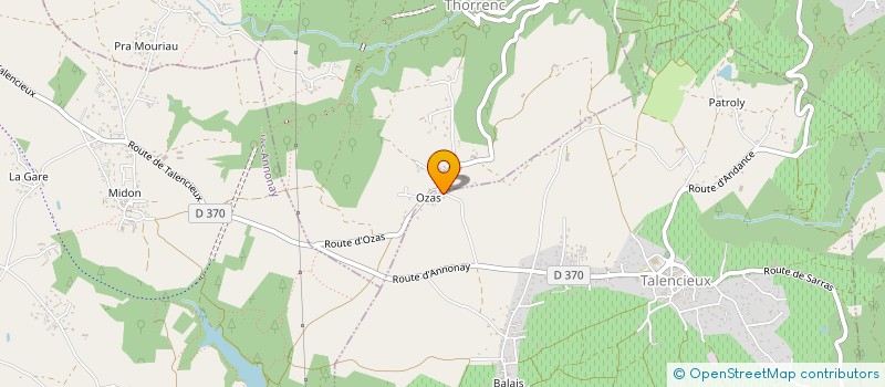 localisation de l'entreprise AM CONSTRUCTION  TALENCIEUX