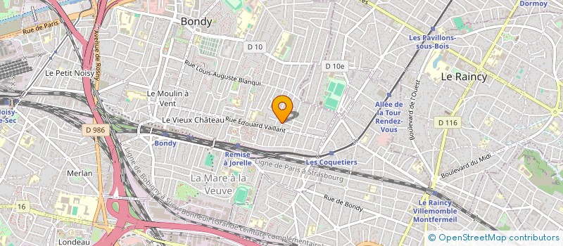 localisation de l'entreprise AM CONSTRUCTION  BONDY