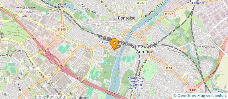 localisation de l'entreprise AM COSMETICS  PONTOISE