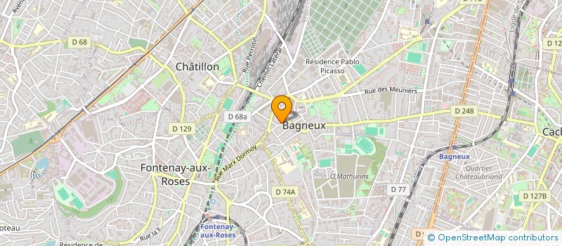 localisation de l'entreprise AM&DATA à BAGNEUX