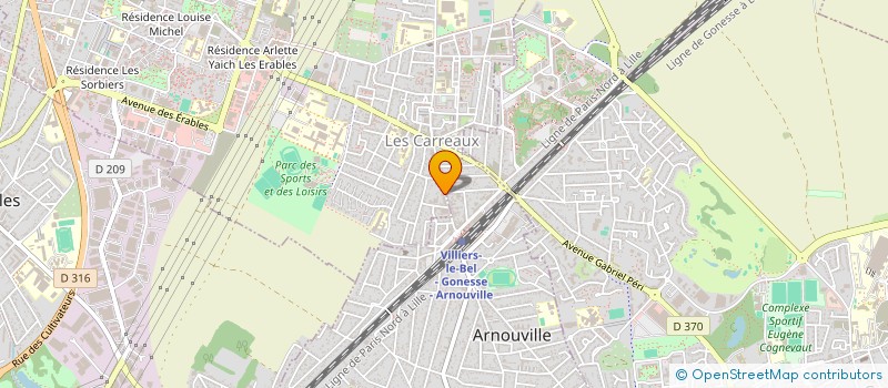 localisation de l'entreprise AM DEVELOPPEMENT  VILLIERS-LE-BEL