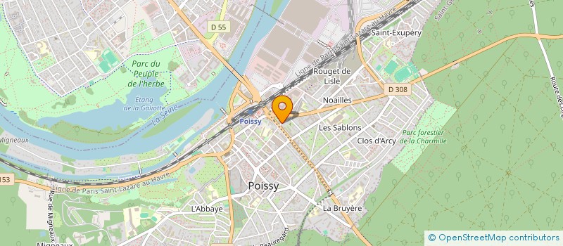 localisation de l'entreprise AM DEVELOPPEMENT  POISSY