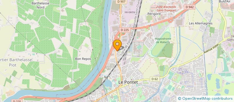 localisation de l'entreprise AM DIAMANT BLEU à LE PONTET