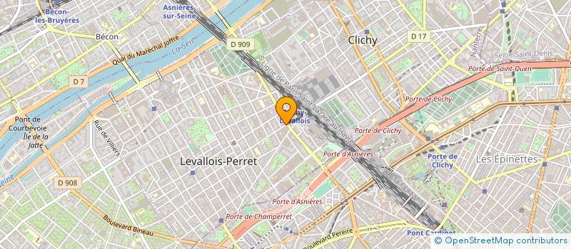 localisation de l'entreprise AM DIFFUSION-OFRADI à LEVALLOIS-PERRET