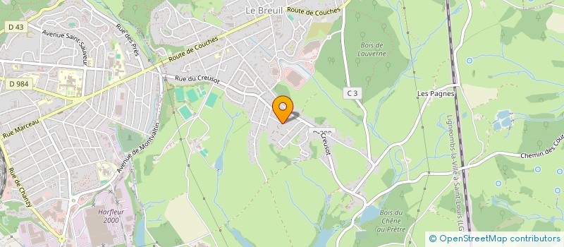 localisation de l'entreprise AM DIGOIN  LE BREUIL