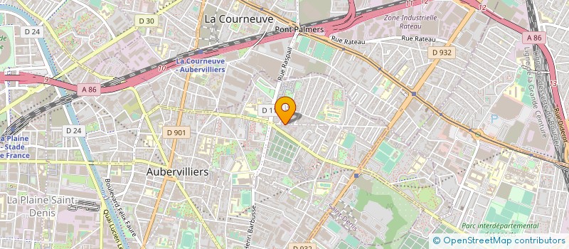 localisation de l'entreprise AM ECHAFAUDAGE à AUBERVILLIERS