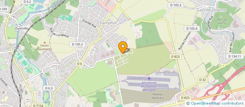 localisation de l'entreprise AM - ELEC à CHAMPHOL