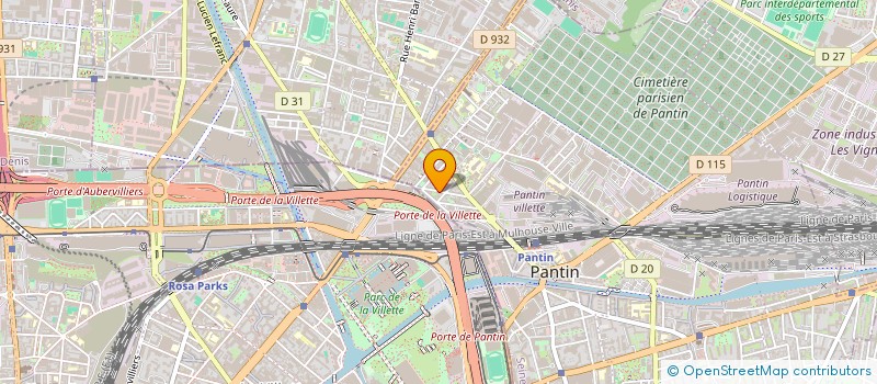 localisation de l'entreprise AM ELEC à PANTIN
