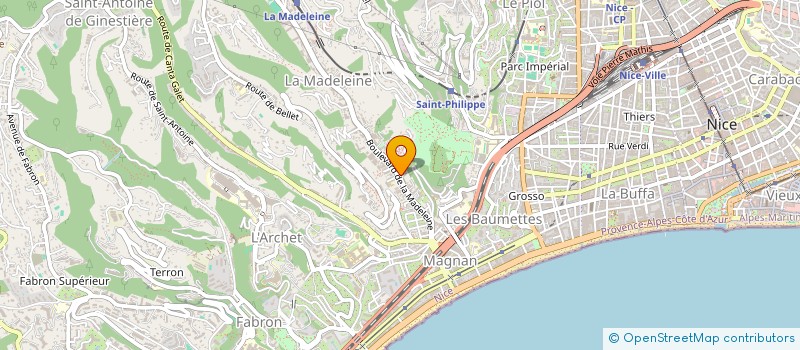 localisation de l'entreprise AM-ELEC à NICE