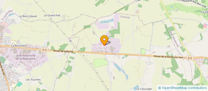 localisation de l'entreprise AM ELEC  GIVRAND