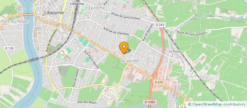 localisation de l'entreprise AM ELECT à LIBOURNE