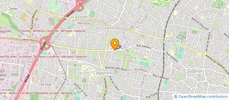 localisation de l'entreprise AM ELECTRICITE  MERIGNAC