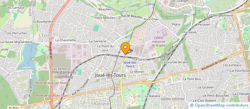 localisation de l'entreprise AM ELECTRICITE  JOUE-LES-TOURS