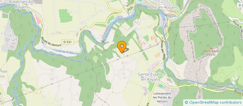 localisation de l'entreprise AM ENERGIES TOITURES  SAINTE-EULALIE-EN-ROYANS