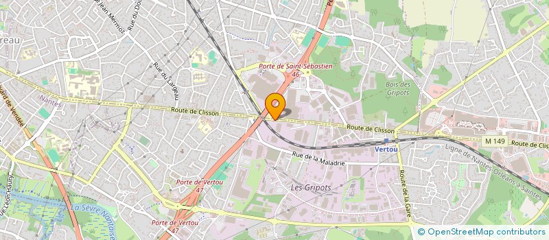 localisation de l'entreprise AM ETANCHE PRO  VERTOU