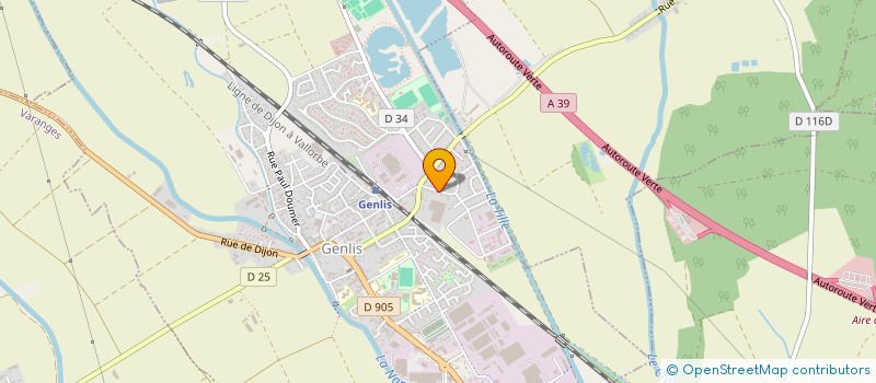 localisation de l'entreprise AM EVENTS  GENLIS