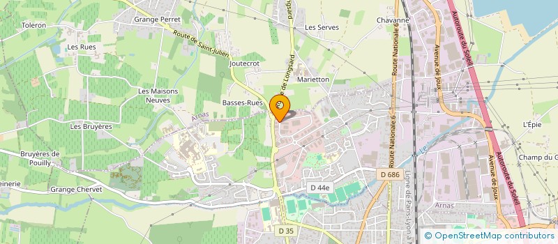 localisation de l'entreprise AM EVOLUTIS  SAINT-ETIENNE-DES-OULLIERES