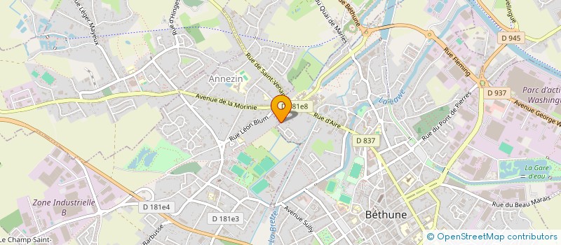 localisation de l'entreprise AM EXPERTS ET CONSEIL à BETHUNE