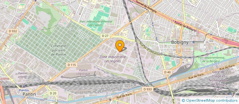 localisation de l'entreprise AM FORMALITE  BOBIGNY