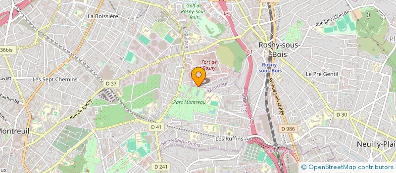 localisation de l'entreprise AM FORMATION à ROSNY-SOUS-BOIS