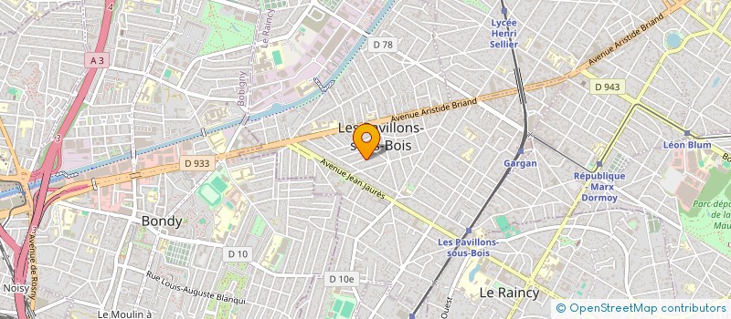 localisation de l'entreprise AM FORMATION à LES PAVILLONS-SOUS-BOIS