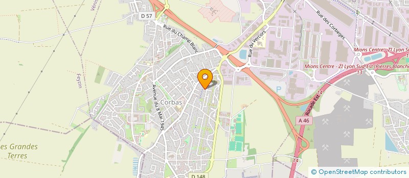 localisation de l'entreprise AM FORMATION à CORBAS