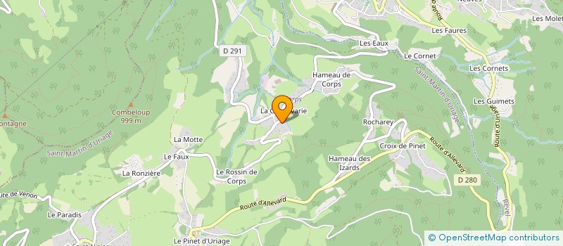 localisation de l'entreprise AM FROID ET CLIMATISATION  SAINT-MARTIN-D'URIAGE