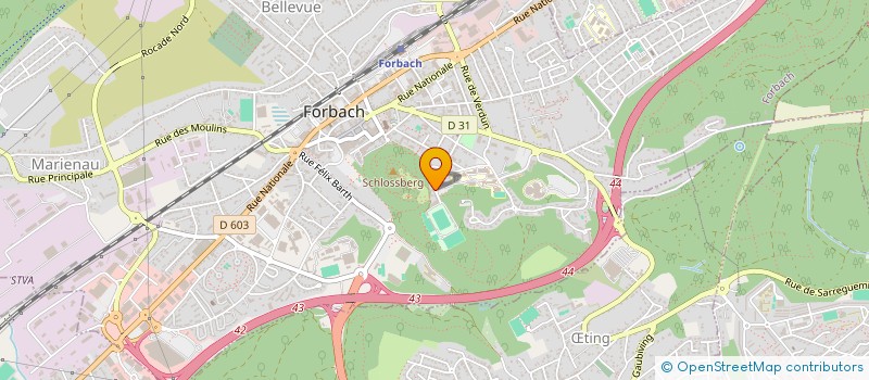 localisation de l'entreprise AM.G LE SCHLOSSBERG  FORBACH