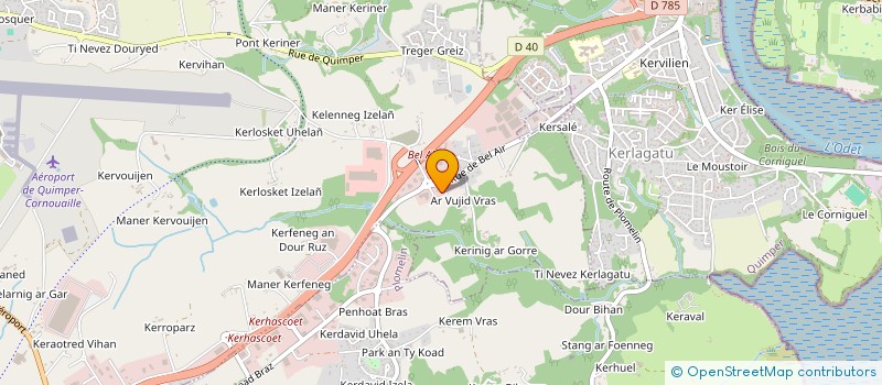 localisation de l'entreprise AM GARAGE  PLUGUFFAN