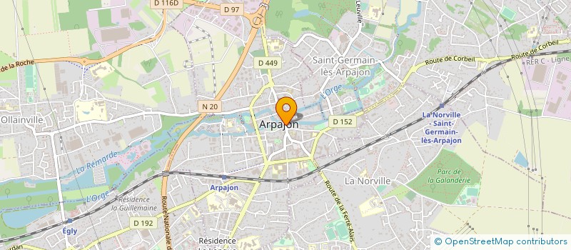 localisation de l'entreprise AM GESTION à ARPAJON