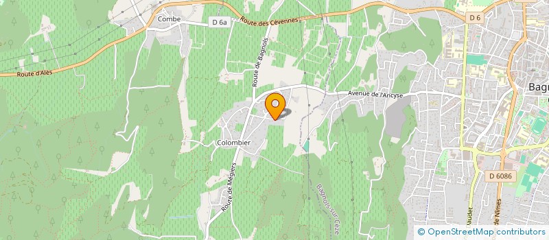 localisation de l'entreprise AM GOLF SOCIETY  SABRAN