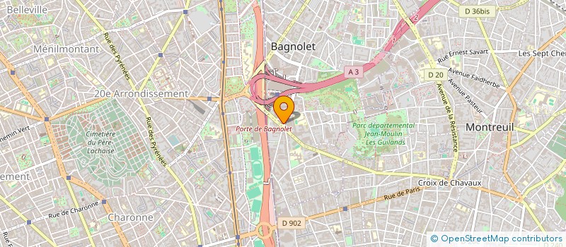 localisation de l'entreprise AM HOLDING à BAGNOLET