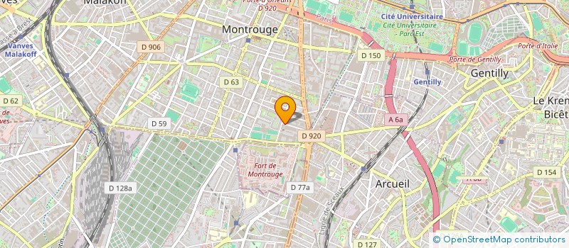 localisation de l'entreprise AM HOLDING  MONTROUGE