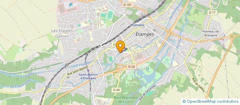 localisation de l'entreprise AM HOLDING  ETAMPES