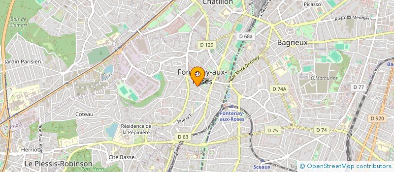 localisation de l'entreprise AM HOLDING INVEST à FONTENAY-AUX-ROSES