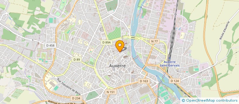 localisation de l'entreprise AM'ICAUNAISE DU CONSEIL DEPARTEMENTAL DE L'YONNE 89  AUXERRE