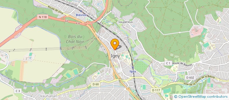 localisation de l'entreprise AM IMMO à IGNY