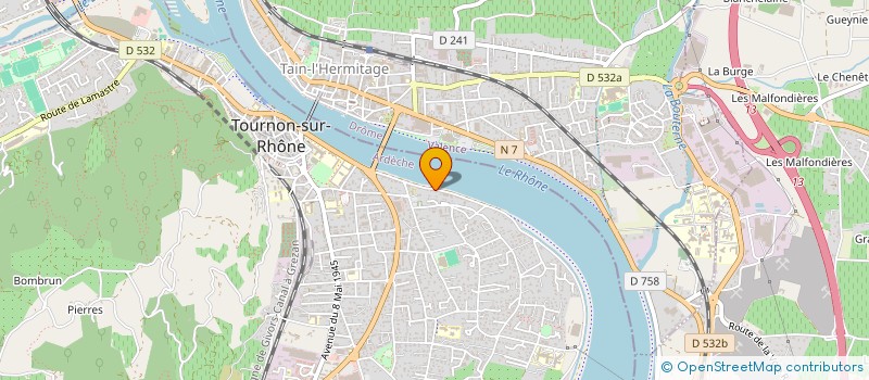 localisation de l'entreprise AM IMMO à TOURNON-SUR-RHONE